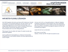 Tablet Screenshot of kulturaufnahme.de